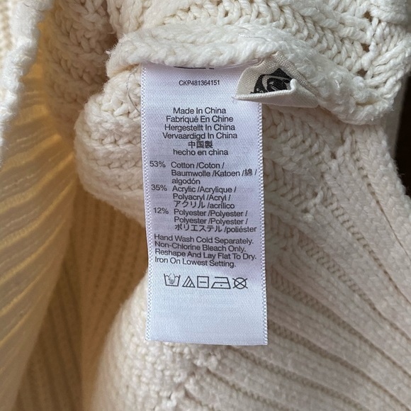 Madewell Wide Rib Turtleneck Sweater - size small - Picture 6 of 8